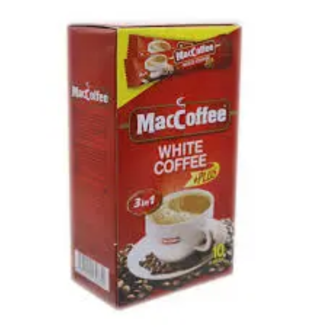 MACCOFFEE WHITE COFFEE PLUS 3IN1 18G STICK